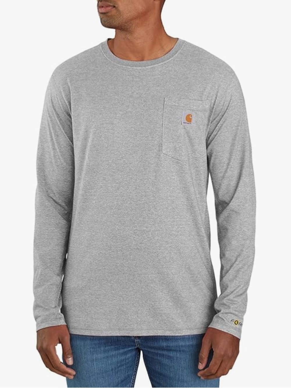 (NWT) Carhartt Men's Force Relaxed Fit Midweight Long-Sleeve Pocket T-Shirt